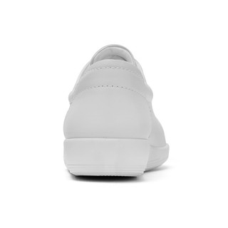 ECCO爱步 SOFT 2.0女鞋 平底系带单鞋女 舒适休闲鞋 柔酷2号 206503 01007-白色 39