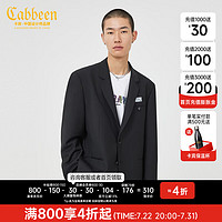 CABBEEN卡宾2022西装外套男休闲宽松长袖轻商务西服外套男 黑色01 50/175/L