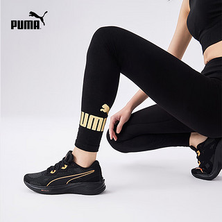 彪马（PUMA） 女子运动休闲紧身高弹力长裤ESS LEGGINGS 670944 黑色-金箔-01 M(160/62A)