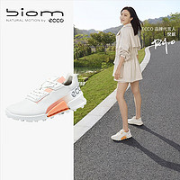 爱步（ECCO）*【BIOM 2.1】运动鞋 夏季耐磨户外登山女鞋 健步越野822863 白色/蜜桃粉82286360261 39