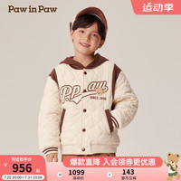 PawinPaw卡通小熊童装2024年秋冬新款男童棉服 Ivory象牙色/39 120cm