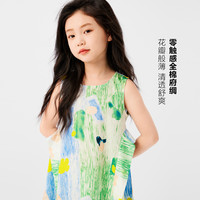 左西女童连衣裙夏季2024儿童夏装沙滩背心裙公主裙子洋气童装