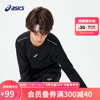 ASICS亚瑟士童装2024年春季男女儿童运动休闲速干百搭针织T恤 黑色140cm 001黑色