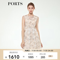 PORTS宝姿春夏新品女装连衣裙ALM8D097MLO024 白色印花