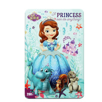 古部儿童拼图 200片木质铁盒玩具 宝宝启蒙游戏 7-10岁早教拼图 200片-苏菲亚小公主A