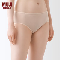 無印良品 MUJI(無印良品 )女式 莱赛尔 中腰内裤 女士女生 舒适 杏黄色4S L(165/90A)
