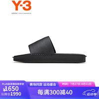 Y-3【运动季】y3WATER SLIDE休闲拖鞋款室外凉拖鞋50-FZ6423 黑色 8 42