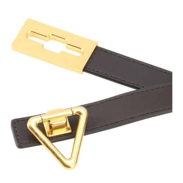 今日必买：BOTTEGA VENETA 葆蝶家 三角金扣造型百搭经典小牛皮细腰带