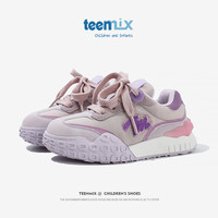 天美意(TEENMIX)天美意儿童运动鞋2024新款夏季女童网面透气休闲跑步阿甘鞋中大童 紫色 28码 内长178.6mm脚长168.6mm