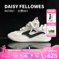 黛西法罗(Daisy Fellowes)【吴磊推荐】火箭001小香风男女款耐磨面包鞋休闲运动鞋 小香风白 38