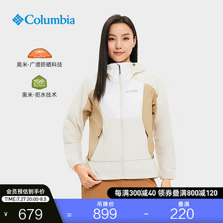 Columbia哥伦比亚女子钛金拒水UPF50防晒衣防紫外线皮肤衣WR7482 191 XL(170/92A)