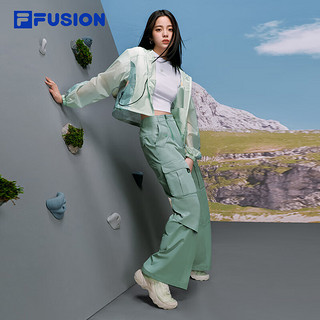 FILA FUSION斐乐潮牌欧阳娜娜同款女短袖2024夏季时尚修身短T恤女 标准白-WT 155/76A/XS