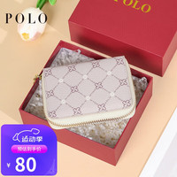 POLO卡包女证件包女士银行卡卡夹零钱包多卡位包包女包钱包防盗刷灰色