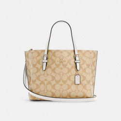 coach蔻驰官方奥莱款女士印花mollie系列单肩手提包托特包c4250