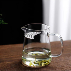 古璃 耐高温公道杯泡茶杯大容量公杯家用可过滤茶水分离器美式防烫隔热