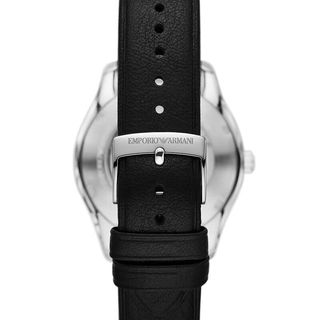 安普里奥·阿玛尼（Emporio Armani）手表男非镂空机械腕表银白色太阳纹表盘AR60077