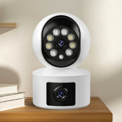 移动端京东百亿补贴京东云云台摄像头双镜头600万64g卡