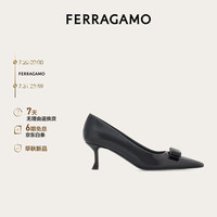 菲拉格慕(Ferragamo)女士黑色高跟鞋 0775935_1D _ 70/37.5码