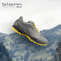 爱步(ECCO)BIOM C男鞋运动鞋 2024年秋季大经典户外休闲鞋男 健步800334 铁灰色/金黄色80033461067 45