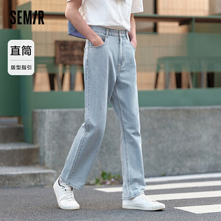 森马（Semir）牛仔裤男季简约风时尚长裤103323124107A 牛仔中蓝 34