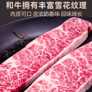 牛厨卫【烧烤季】澳洲纯血和牛M9雪花牛排上脑边原切厚切谷饲雪花 500G/2-3片