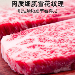 牛厨卫【烧烤季】澳洲纯血和牛M9雪花牛排上脑边原切厚切谷饲雪花 500G/2-3片