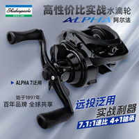 SHAKESPEARE莎士比亚水滴轮远投路亚轮泛用雷强翘嘴鱼线轮 ALPHA7 左手摇轮