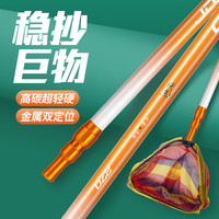 佳钓尼(JIADIAONI)伏魔大物抄网超硬碳素伸缩抄网杆全套巨物捞鱼网头加厚加粗 伏魔大物抄网2.1米