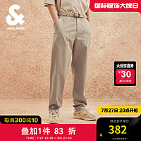 杰克·琼斯（JACK&JONES）夏季锥形男裤多口袋纯色简约柔软舒适休闲裤长裤男224314049 E11 卡其色 E11 卡其色 170/80A/SRW