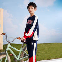 Converse匡威童装男童套装中大童春秋款卫衣运动长裤