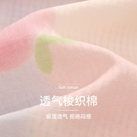 芬腾睡裙女梭织棉短袖睡衣裙女款碎花休闲宽松夏季薄款中裙家居服