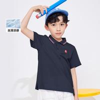 凉感儿童t恤男童polo衫夏季短袖童装中大童轻薄清凉运动