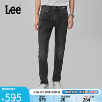 李 Lee商场同款24春夏新品709修身锥形黑灰色男牛仔裤潮LMB2417093YS 黑灰色