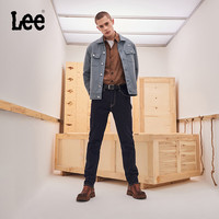 Lee 舒适版Y2K翻领男尼龙长袖骑士夹克外套