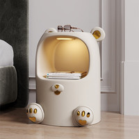 FANDBO 凡丁堡 创意暴力熊落地摆件客厅卧室床头柜收纳现代家居装饰品 暴力熊落地柜+小夜灯