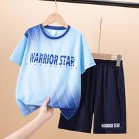 童装男童帅气篮球服套装夏季儿童运动透气训练两件套短袖潮