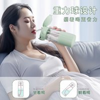 玻璃水杯女2024刻度杯子高颜值带吸管产妇防爆耐高温
