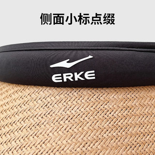鸿星尔克龙年黑胶米色黑边大帽檐空顶帽草帽女百搭户外遮阳显脸小