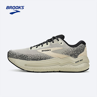 BROOKS 布鲁克斯 Ghost幽灵Max 2 男子减震厚底跑鞋 1104311D085 黑色/黑色/乌木色 宽楦 45