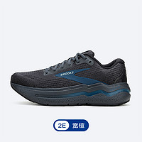 BROOKS 布鲁克斯 Ghost幽灵Max 2 男子减震厚底跑鞋 1104311D085 乌木色/彩青/蔚蓝色 宽楦 45