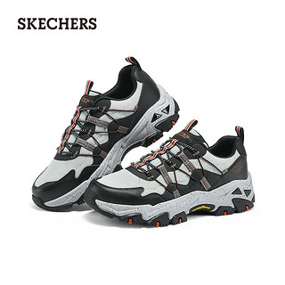 斯凯奇（Skechers）2024男女复古老爹鞋户外徒步运动鞋237421 黑色/橘色/BKOR 39