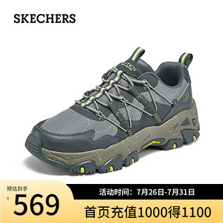 斯凯奇（Skechers）2024男女复古老爹鞋户外徒步运动鞋237421 灰色/多彩色/GYMT 39