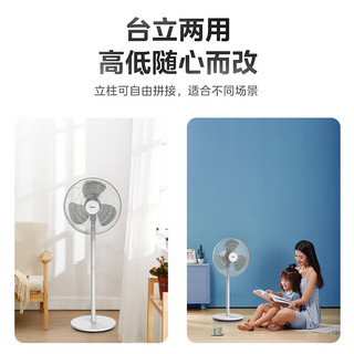 美的（Midea） 电风扇 家用风扇落地扇立式轻音节能电扇台扇迷你扇台立两用小风扇 【三叶450MM大线圈落地扇FSA40TZ】 家用落地扇