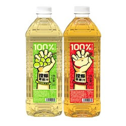 哪吒 捏爆100%果汁 青柠汁2L+苹果汁2L
