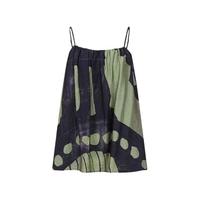 URBAN REVIVO 女士时尚休闲艺术感撞色印花吊带衫 UWH240109