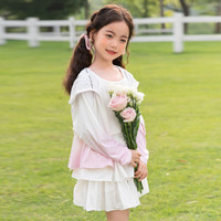 布丁哈鲁（budinghalu）布丁哈鲁夏装女童夏季休闲外套2024新款儿童百搭透气防晒衣