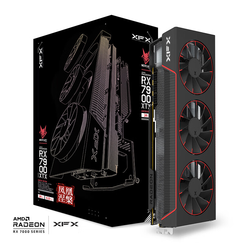 讯景 RX 7900 XTX 凤凰涅槃 24GB显存 独立显卡