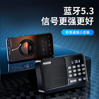 纽曼 N120 蓝牙插卡收音机 深空灰