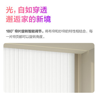 Aqara绿米联创电动窗帘梦幻帘轨道智能窗帘全自动电机已接入Homekit 梦幻帘（成品帘）梨花白-宽帘布