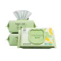 kidclean 憨贝洁 婴儿手口湿巾 70克特厚装 80抽 3包 (200*150mm)